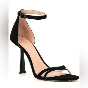 AD & Daughters NWOB Celina Black Suede Ankle Strap Heel Sandals SIZE 9.5